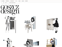 Tablet Screenshot of goszczdesign.com